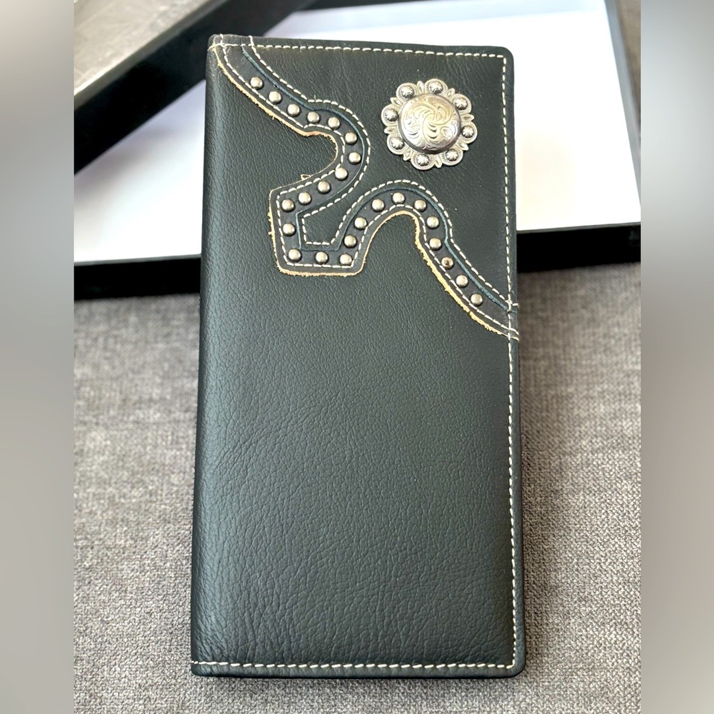 Montana West Leather Western Wallet
